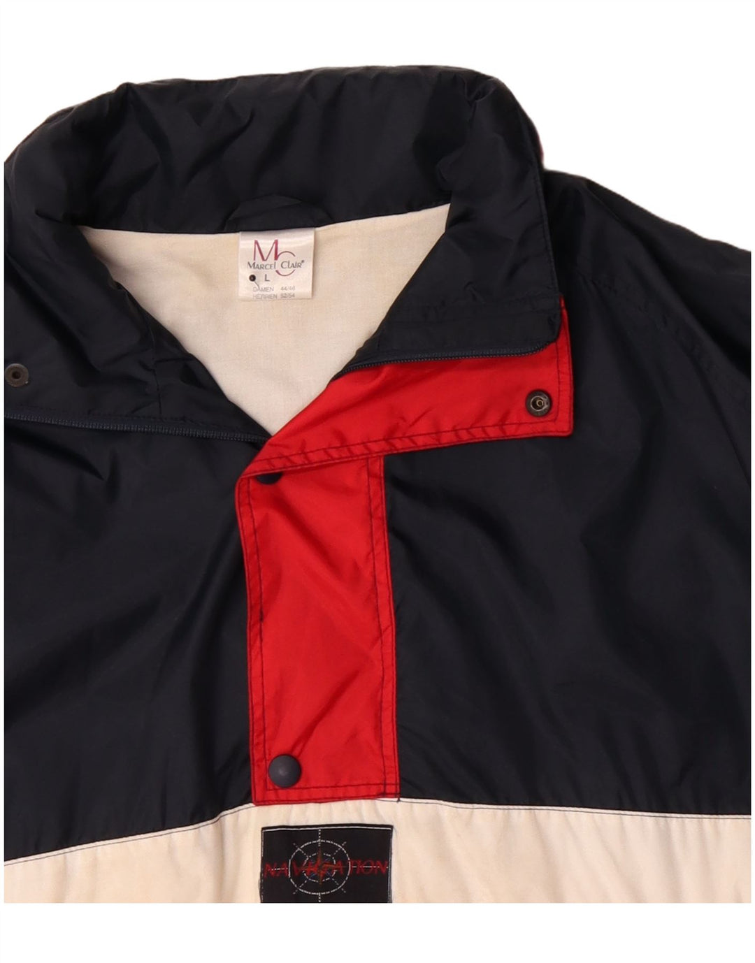 Jachetă Anorak pentru bărbați Marcel Clair UK 40 mare, bleumarin, poliamidă color bloc