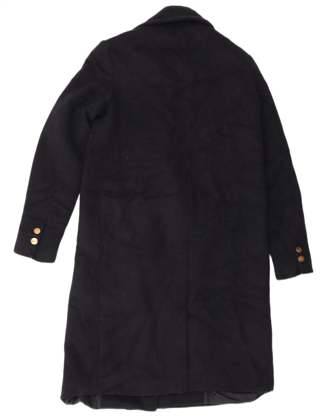 Palton dublu pentru femei Zara UK 14 Medium Bleumarin