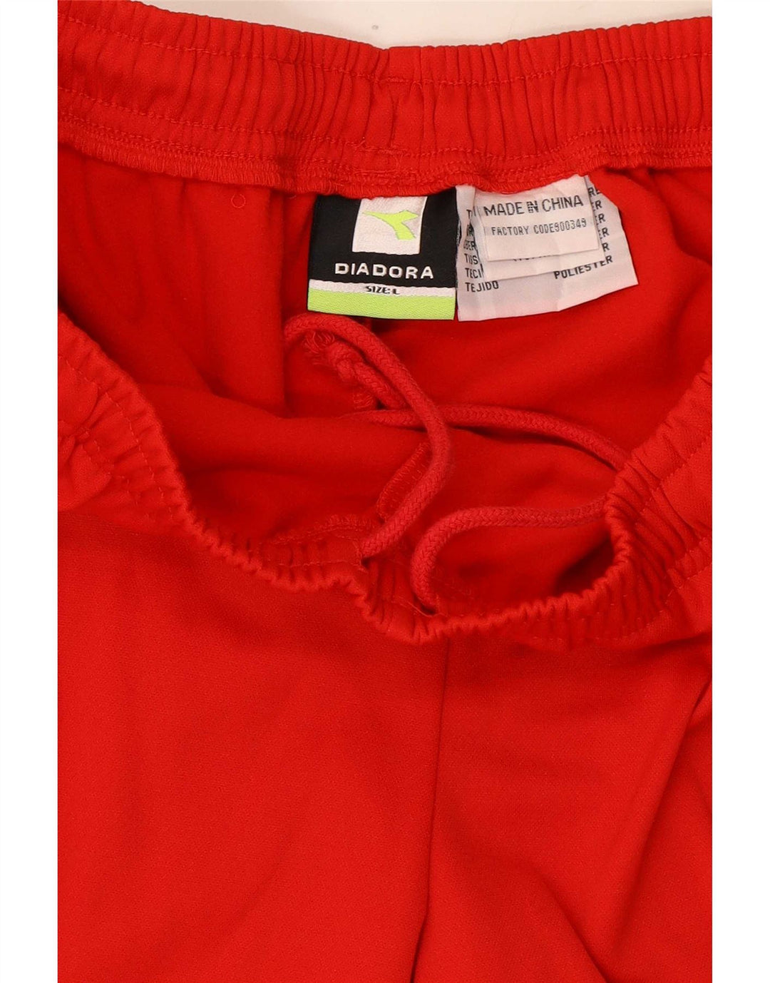 Bermude sport Diadora pentru bărbați, mare, roșu, din poliester