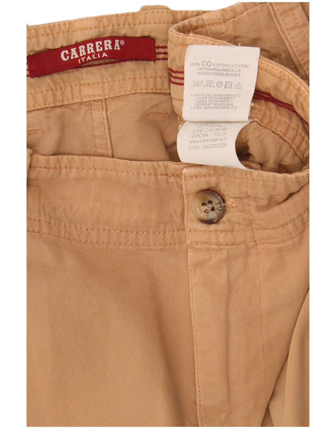 Pantaloni scurți cargo pentru bărbați Carrera W38 XL bumbac bej