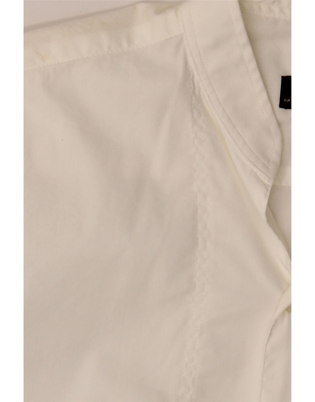 Cămașă pentru bărbați ZARA Super Slim Fit, bumbac alb mediu