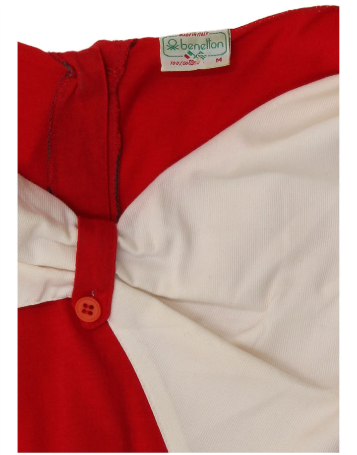 Bluză Benetton pentru femei UK 14 Medium Red Colorblock