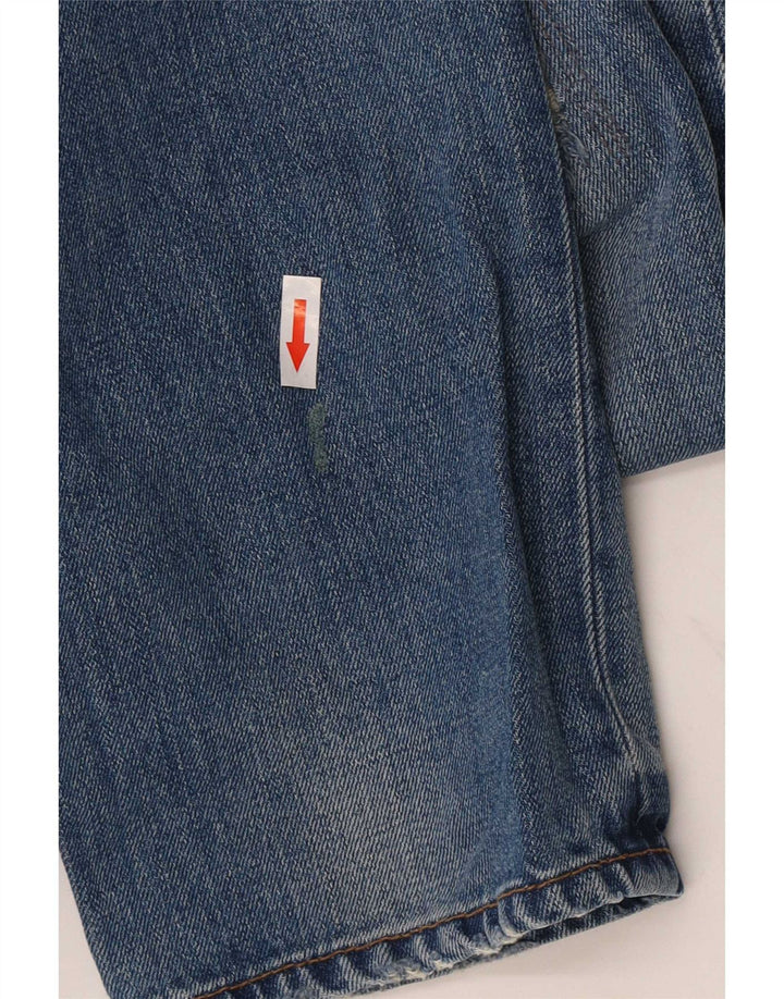Blugi slim pentru bărbați Fat Face Distressed W32 L33 Bumbac albastru