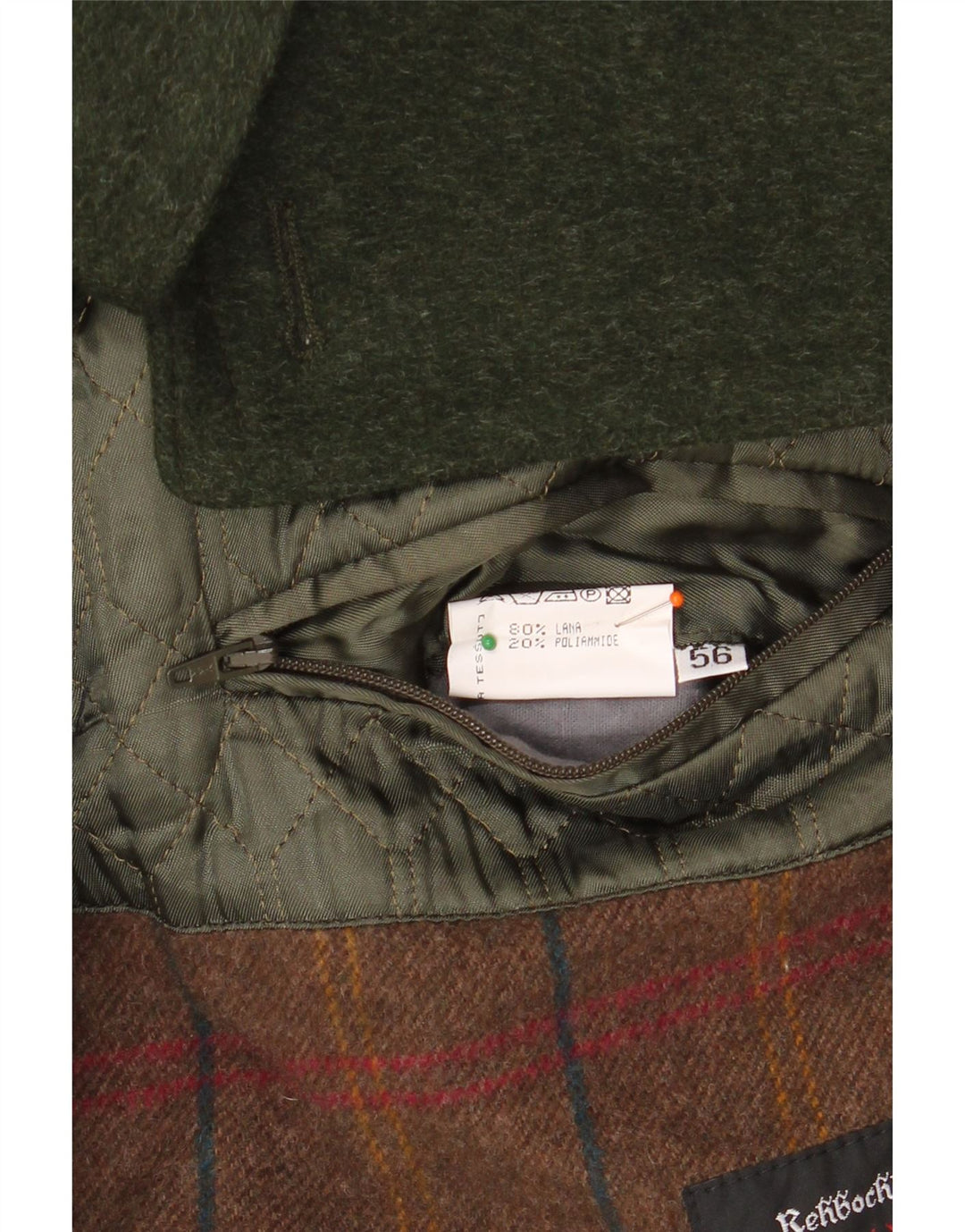 REHBOCHLODEN Palton Pischl pentru bărbați IT 56 3XL Lână verde