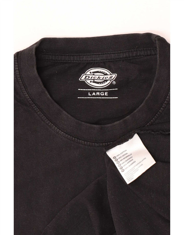 Tricou pentru bărbați Dickies Top mare din bumbac negru