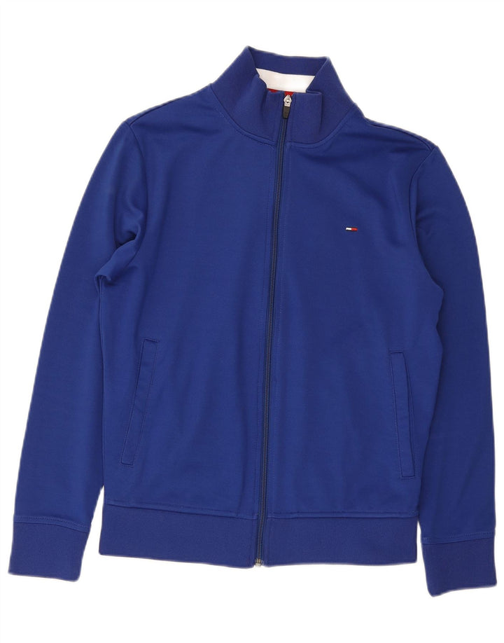 Jachetă de trening pentru bărbați Tommy Hilfiger, poliester albastru mic