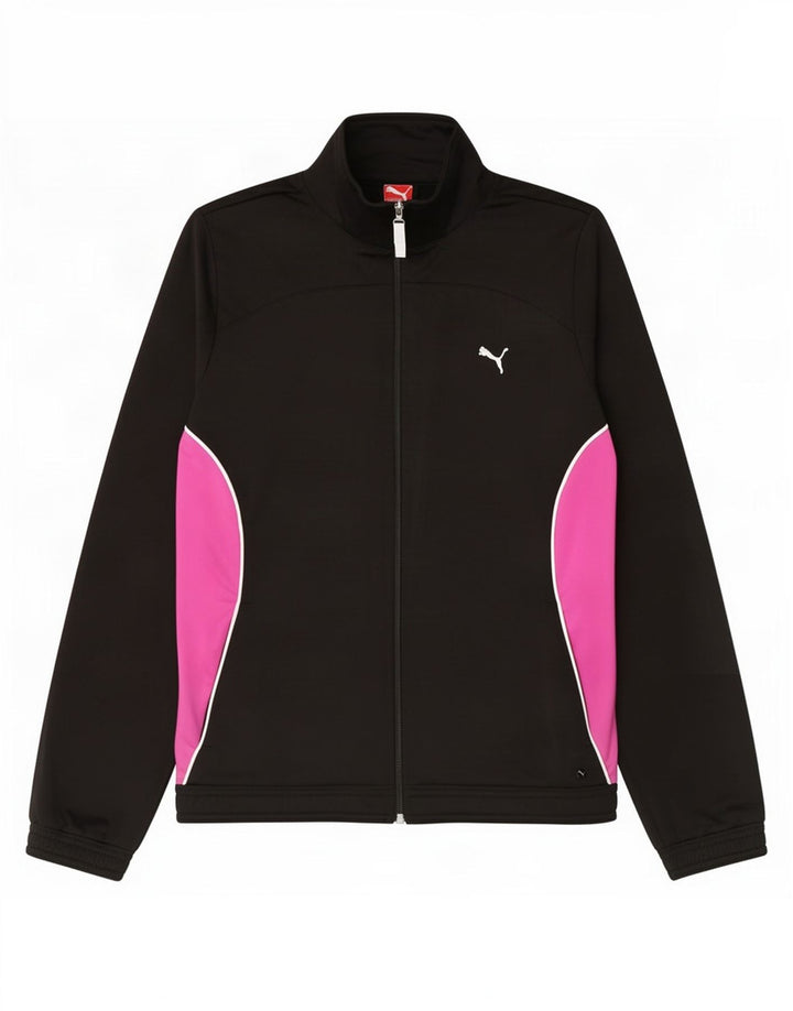 Jachetă de trening Puma pentru femei UK 14, mare, negru, poliester color bloc