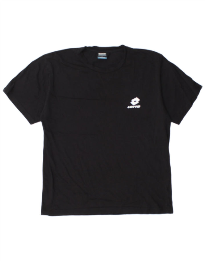 Tricou Bărbați Lotto Top Mare Bumbac Negru