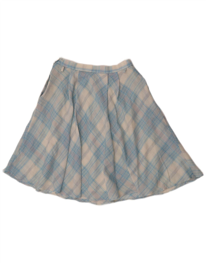 Fusta A-Line pentru Damă Vintage W29 Medium Blue Check