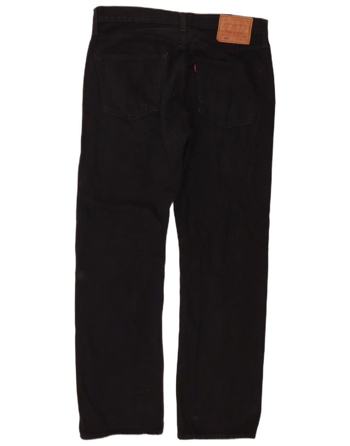 Blugi Levi's 501 drepte pentru bărbați W34 L30 bumbac negru