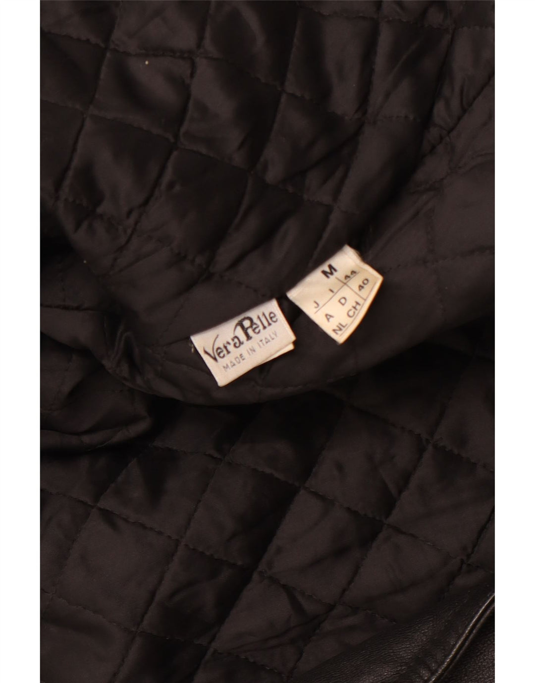 VINTAGE Jachetă Biker din piele pentru femei UK 14 Medium Black Leather