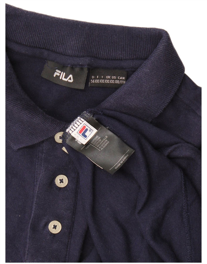 Tricou Polo Fila Barbati 2XL Bumbac Bleumarin