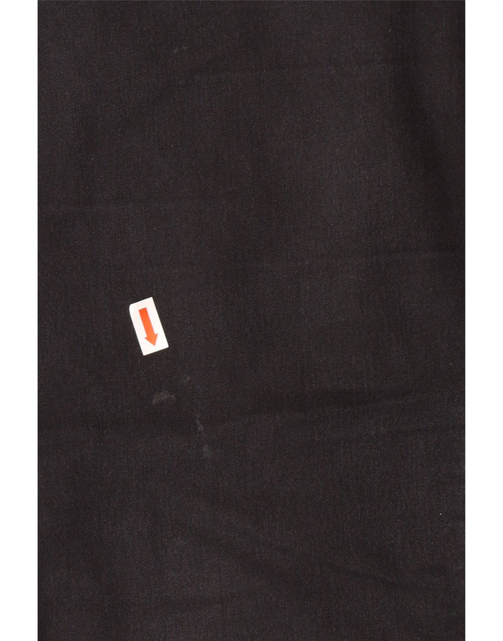 Blugi conici pentru femei ARMANI W29 L27 bumbac negru