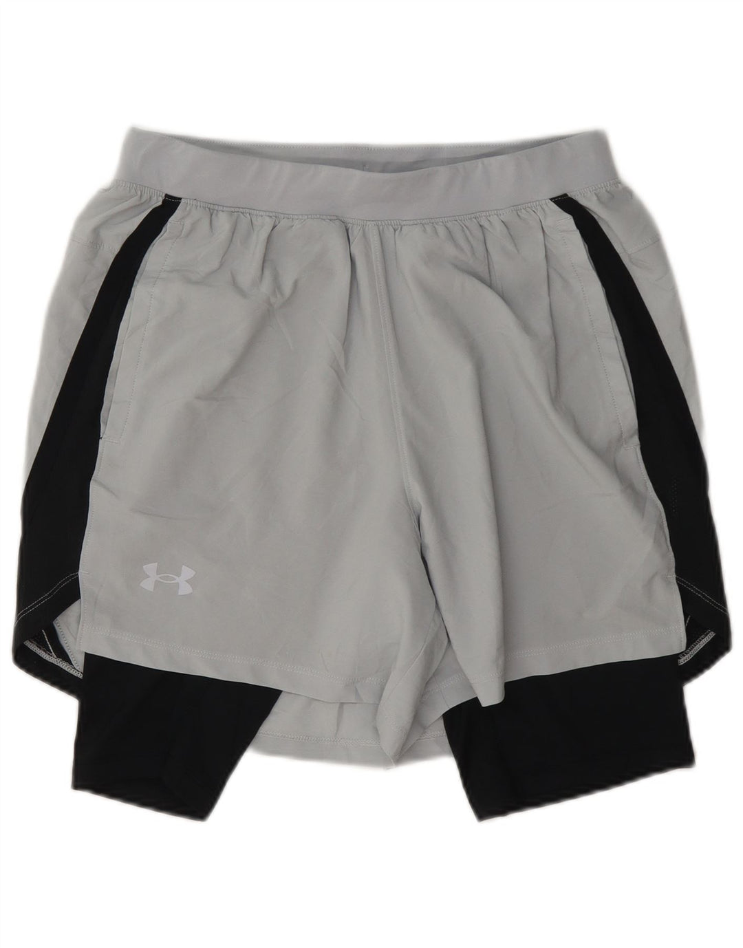 Pantaloni scurți sport Under Armour pentru bărbați, gri mediu, color block