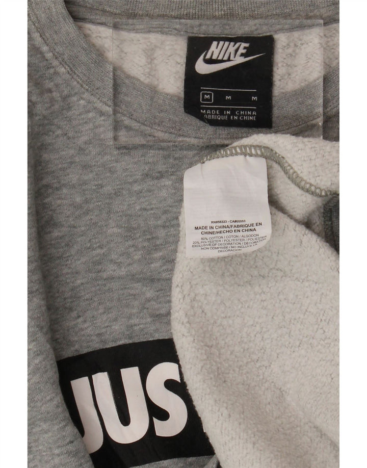 Hanorac grafic pentru bărbați Nike Pulover, bumbac cu pete gri mediu