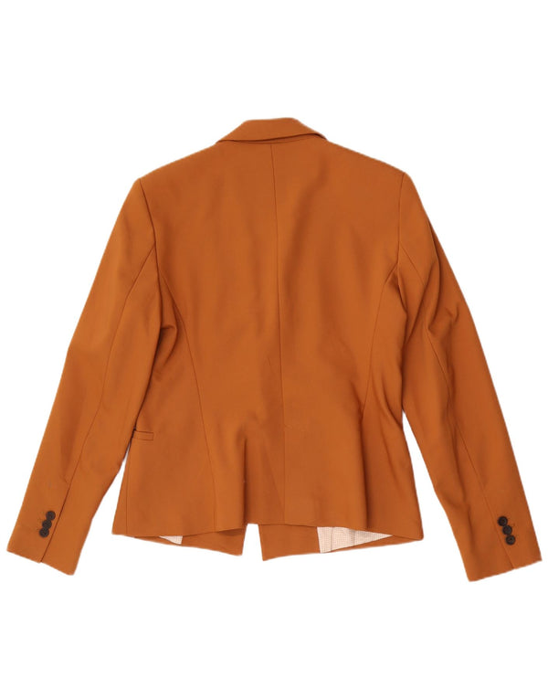 Blazer pentru femei Zara cu 1 nasture UK 14, mare, bej, poliester