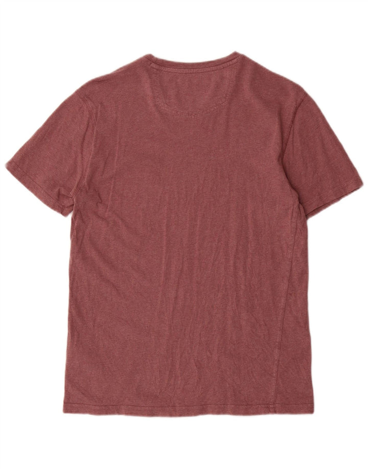 FAT FACE Tricou Bărbați Top mic Bumbac Burgundy