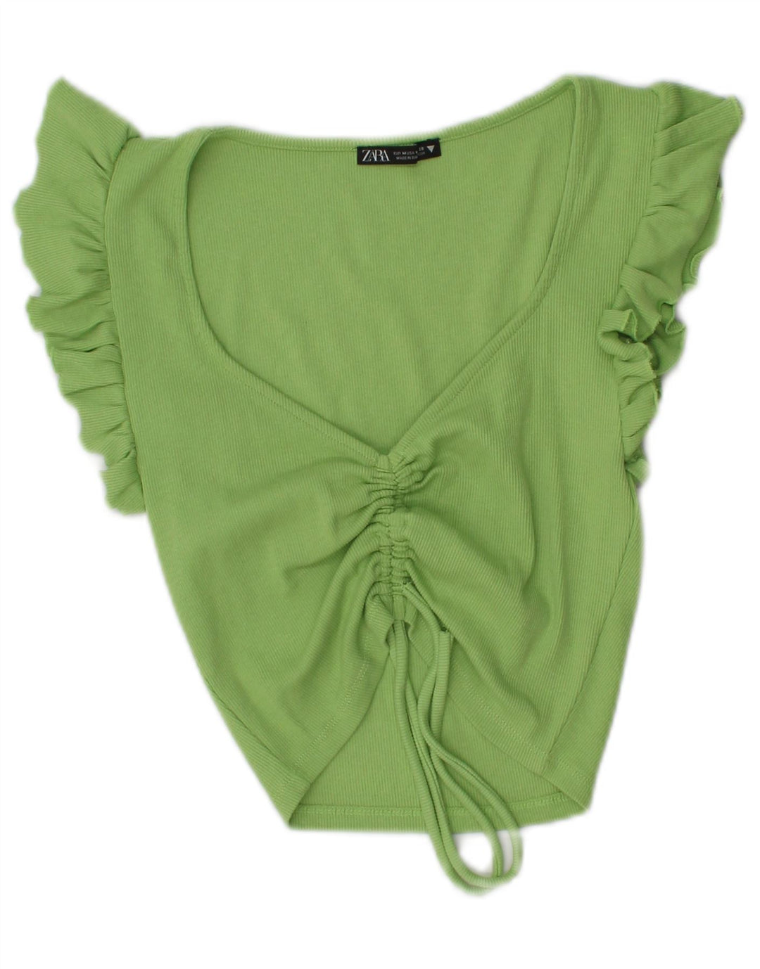 Bluză Crop Top pentru Damă Zara UK 12 Verde Mediu
