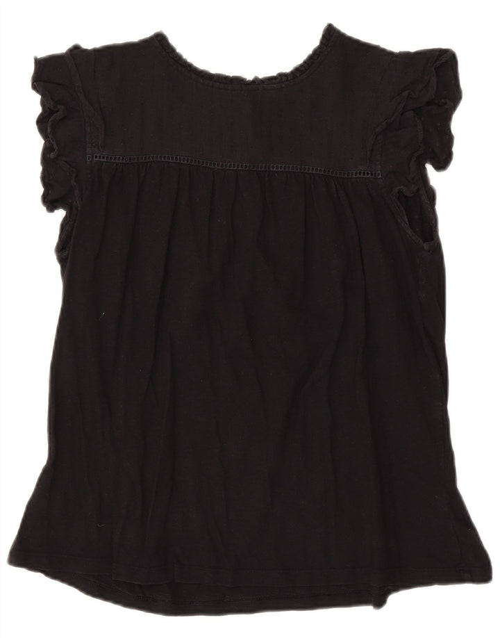 Bluză pentru femei Fat Face UK 14, mare, negru, bumbac