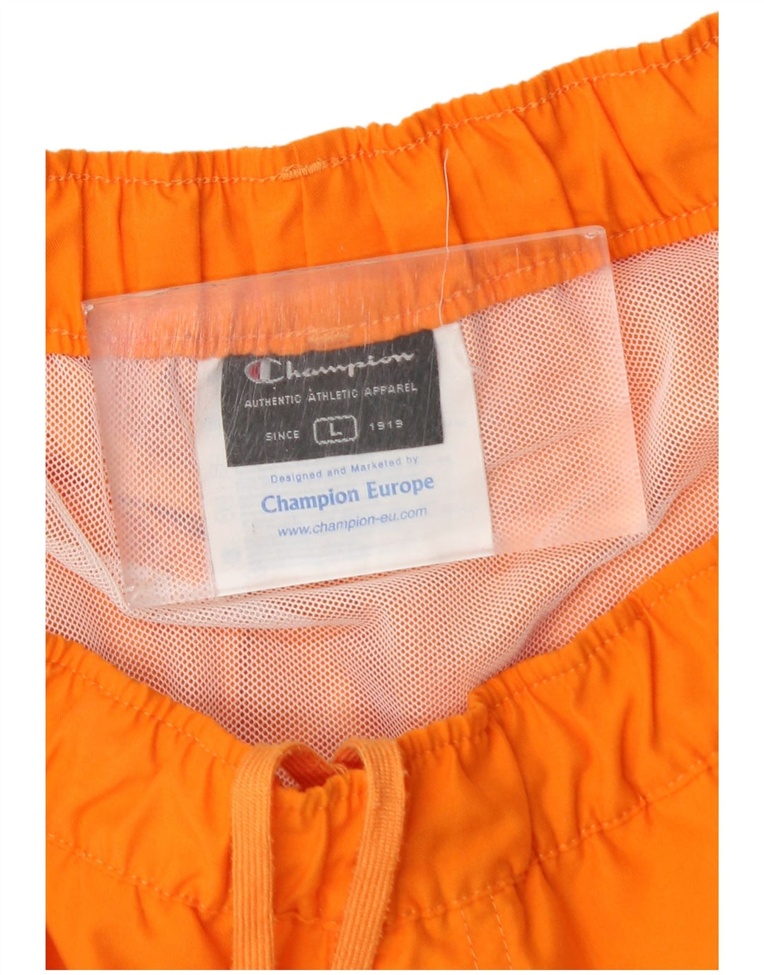 Pantaloni scurți de înot grafic pentru bărbați Champion, mari, portocalii, din poliester