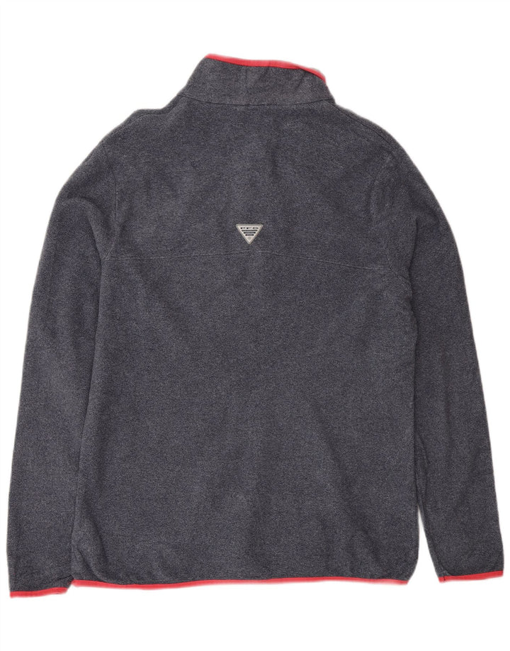 Pulover din lână Columbia pentru femei, cu gât cu nasturi, UK 18 XL, poliester gri