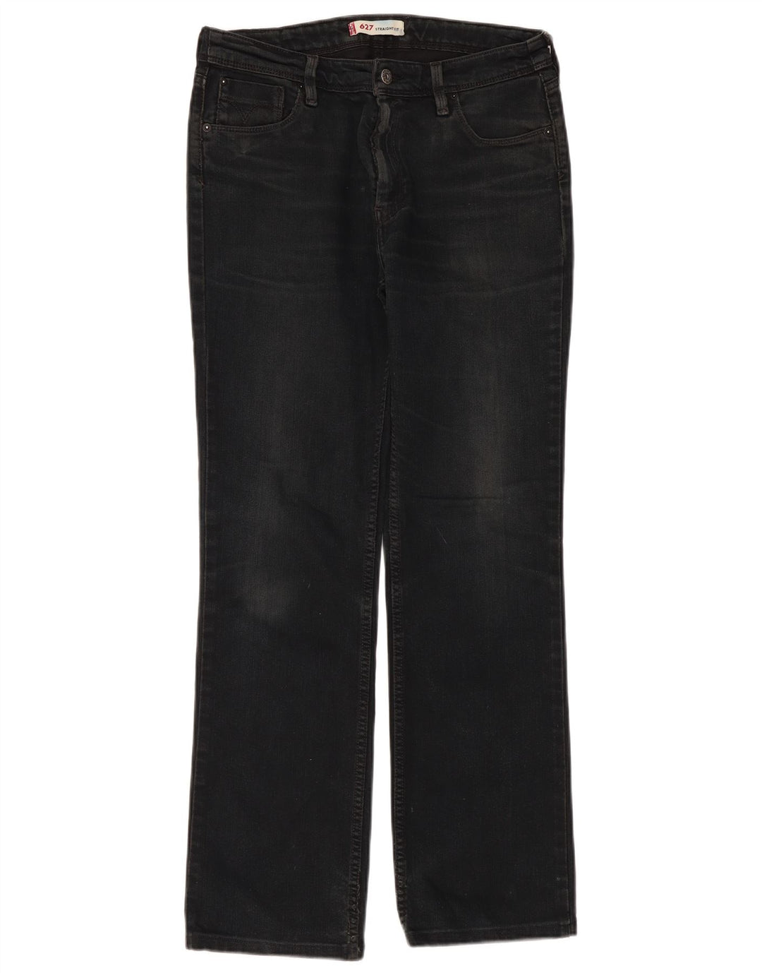 Blugi drepti pentru femei Levi's 627 W32 L31 negri