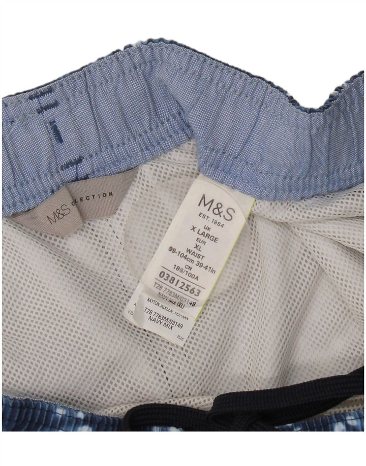 Pantaloni scurți de înot pentru bărbați Marks & Spencer, XL, poliester cu vopsea cravată