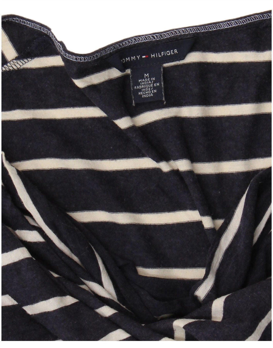 TOMMY HILFIGER Tricou pentru femei Top UK 14 Medium Bleumarin cu dungi