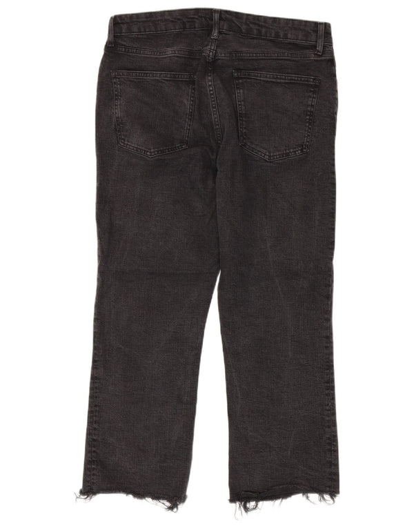 Blugi tăiați pentru femei cu talie înaltă Zara EU 44 XL W34 L25 bumbac gri