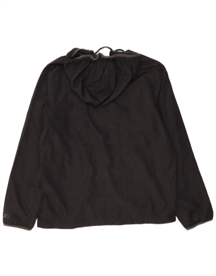 Jachetă de ploaie cu glugă pentru bărbați STARTER UK 40 mare, gri, poliester color bloc