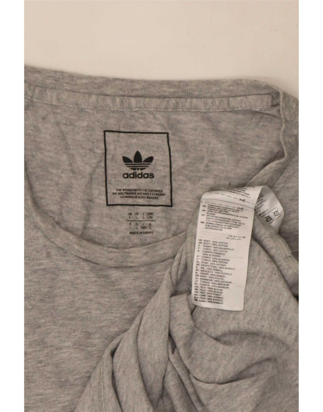 Tricou pentru bărbați Adidas Top mare, gri, pete din bumbac