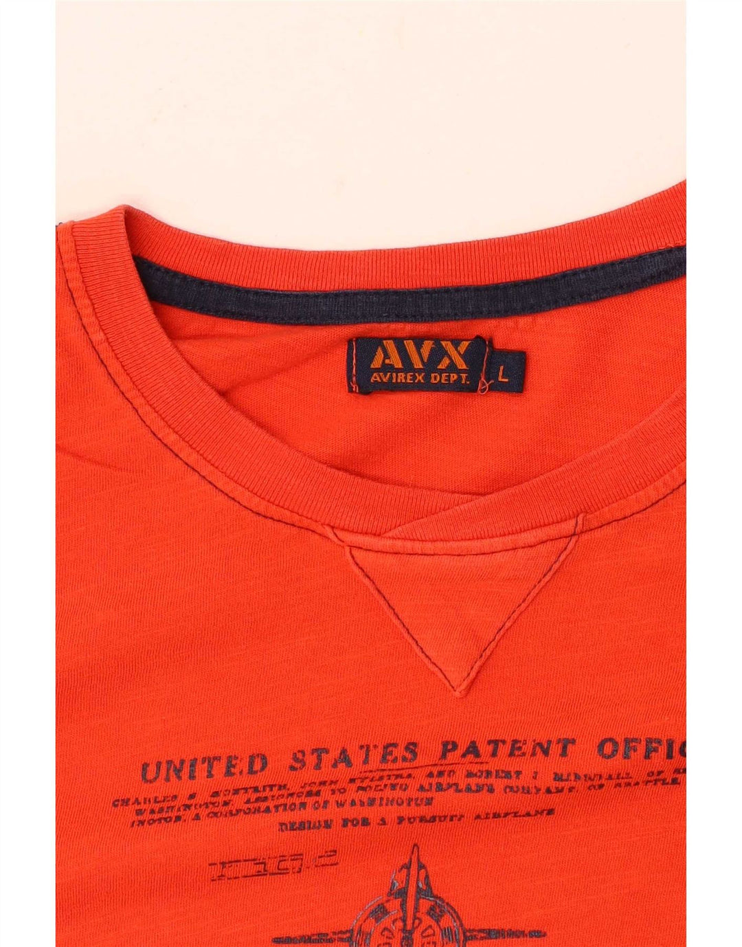 Tricou grafic pentru bărbați Avirex Top mare portocaliu