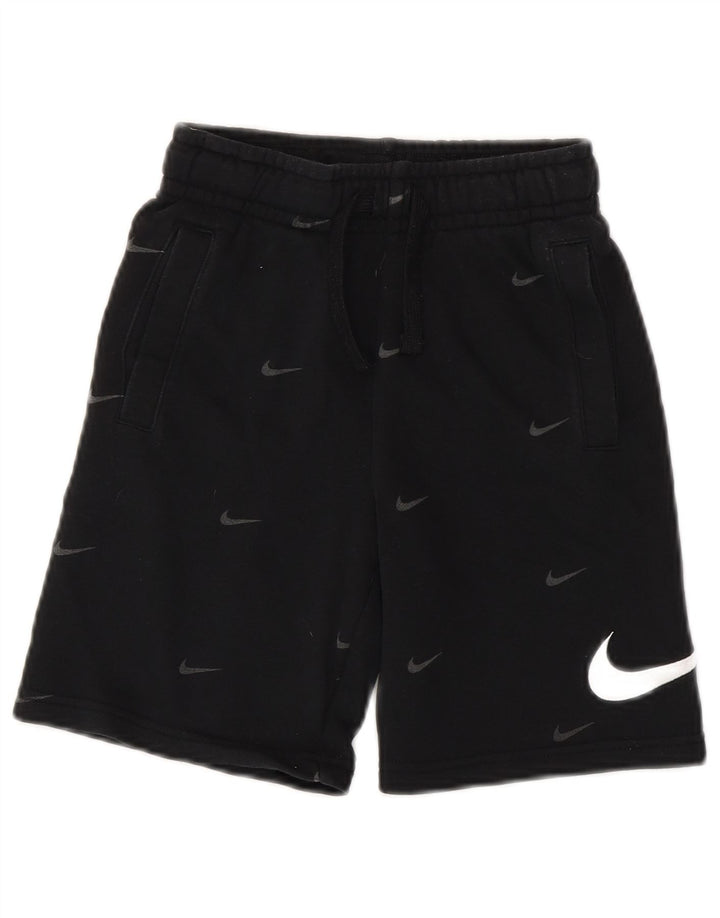 Pantaloni scurți sport grafic NIKE pentru băieți, 8-9 ani, mici, negru