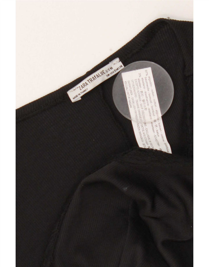 Body supradimensionat pentru femei Zara UK 10 mic bumbac negru