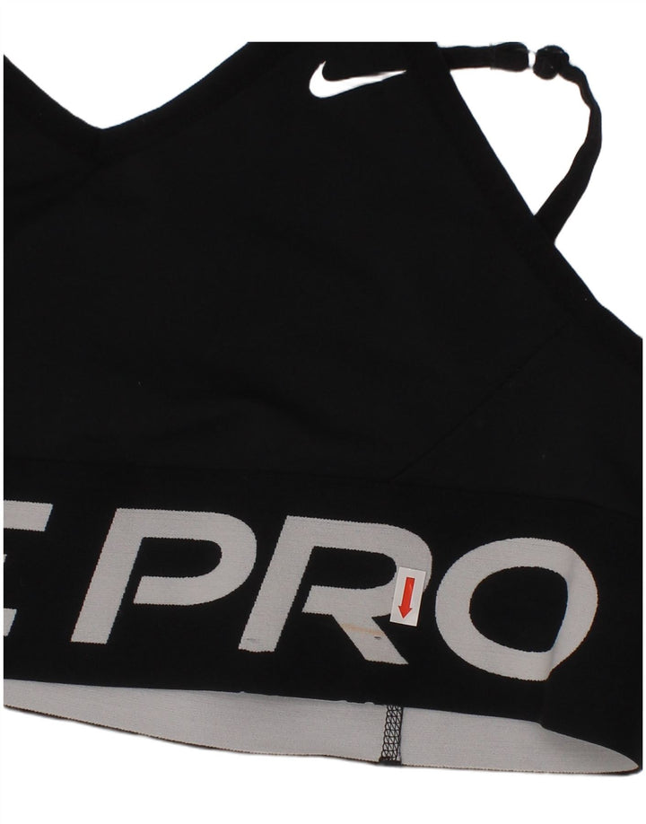Sutien sport pentru femei Nike Dri Fit Graphic Top mare, poliester, negru