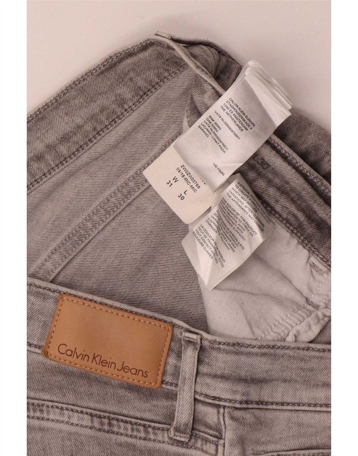Calvin Klein Blugi de damă cropped W31 L25 bumbac gri