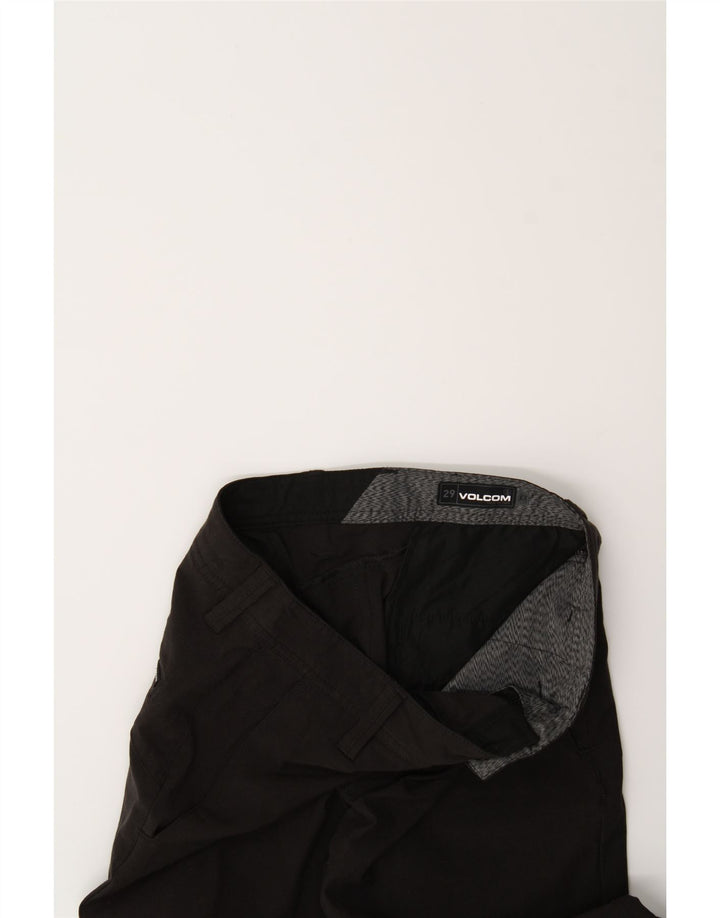 VOLCOM Womens Slim Chino Trousers W29 L29 Black Vintage Volcom and Second-Hand Volcom from Messina Hembry 