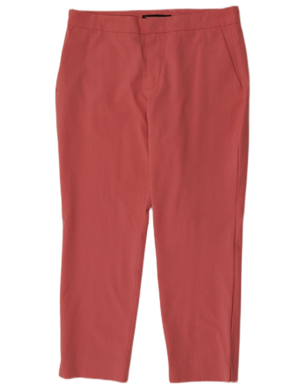 Pantaloni chino drepți pentru femei Zara EU 40 Medium L30 L26 Roz