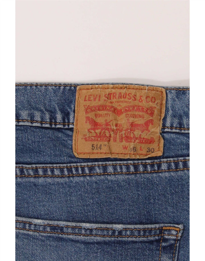 Blugi Levi's 514 Straight pentru bărbați W36 L30 Bumbac albastru