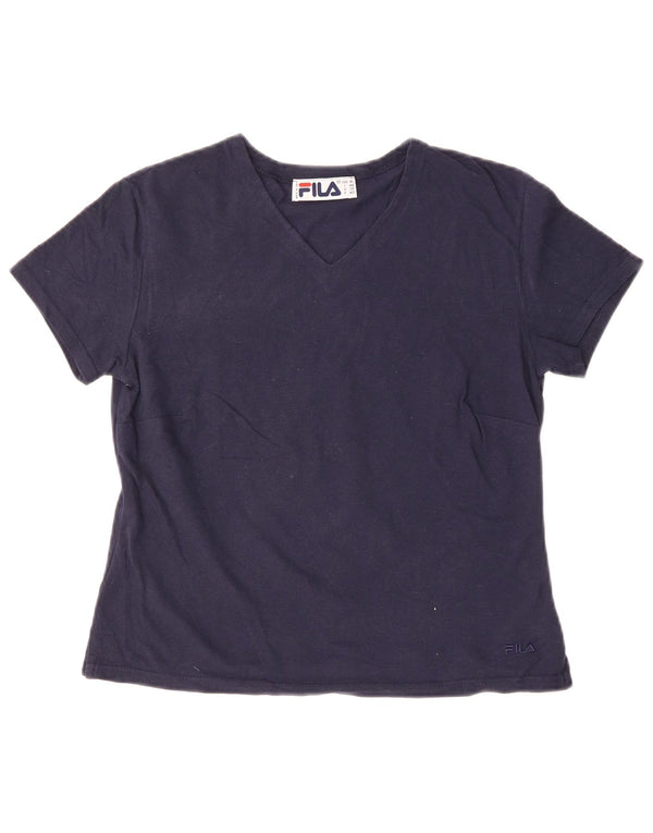 Tricou FILA Femei Top IT 44 Medium Bleumarin Bumbac