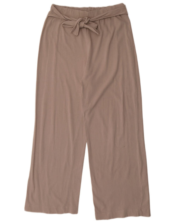 Zara Womens Tracksuit Trousers UK 18 XL  Beige Cotton
