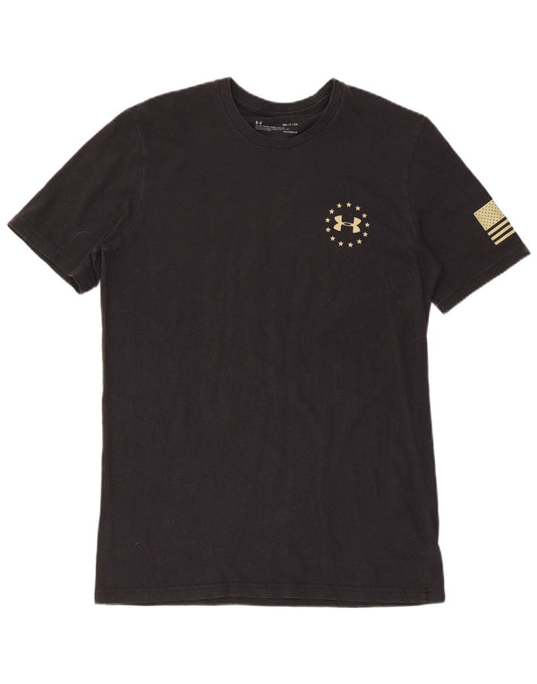 Tricou grafic pentru bărbați UNDER ARMOUR Heat Gear Top Mic Negru