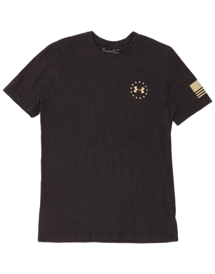 Tricou grafic pentru bărbați UNDER ARMOUR Heat Gear Top Mic Negru