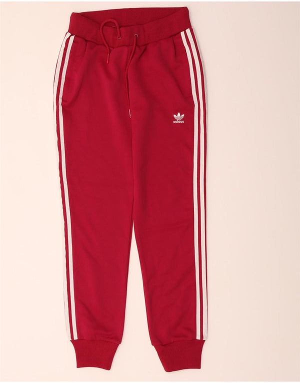Pantaloni de trening Adidas pentru femei Pantaloni de jogging IT 42 Poliester roșu mic