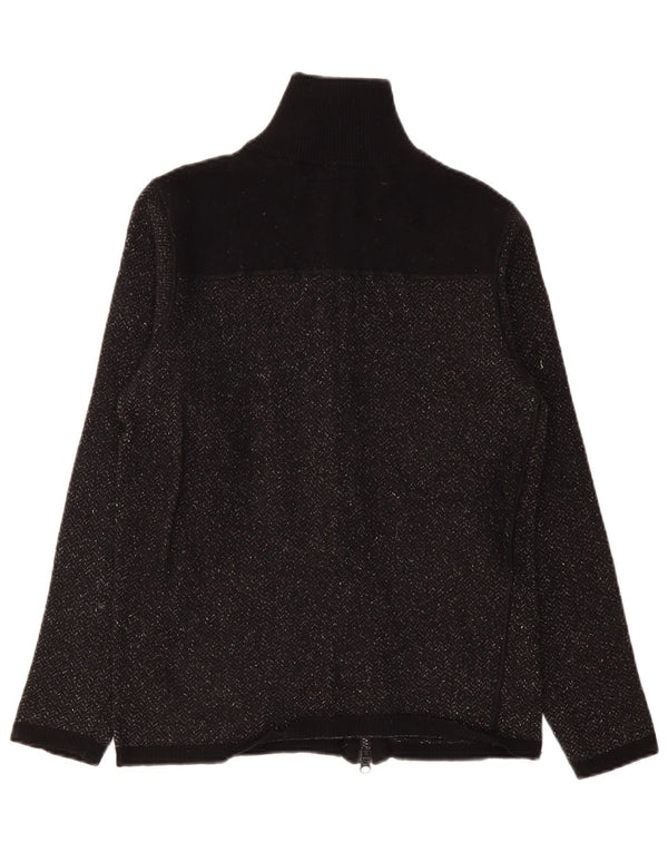 Pulover cardigan pentru femei Armani Jeans UK 10 Small Black Chevron