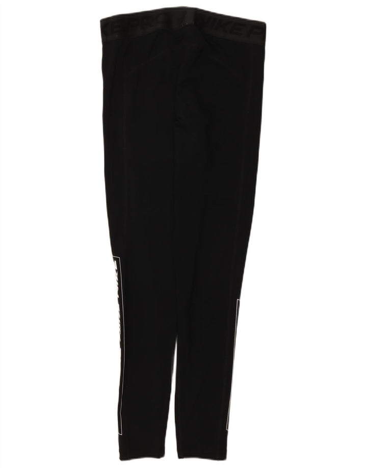 Leggings Nike Dri Fit Graphic pentru femei UK 14 Poliester negru mare