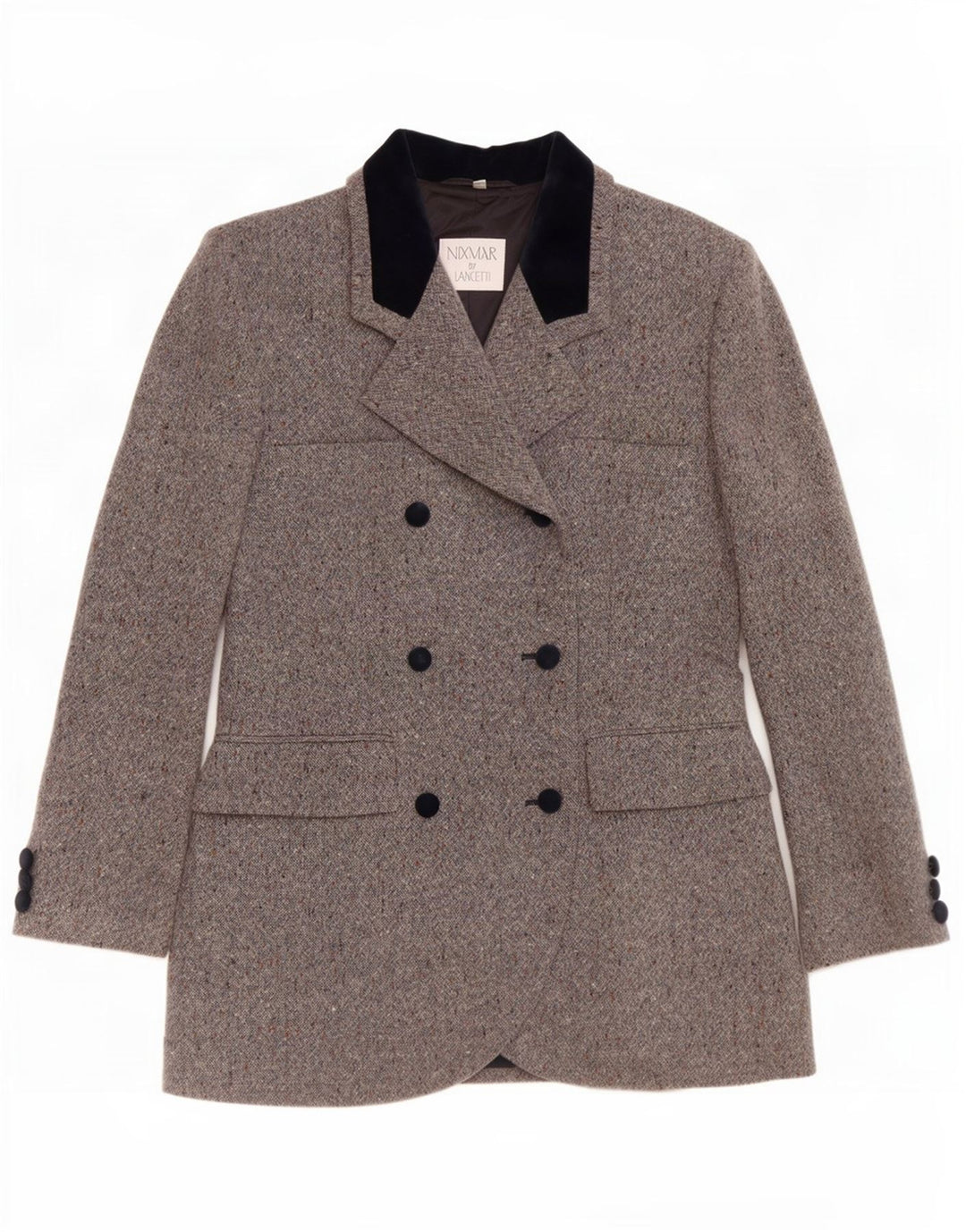 Jachetă blazer pentru femei Nixmar By Lancetti IT 46 mare, gri cu pete