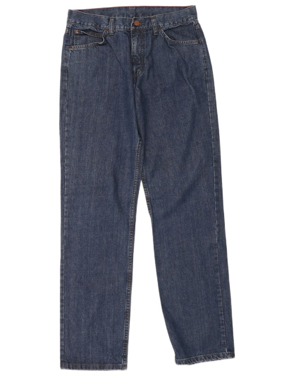 Blugi drepti pentru bărbați Wrangler W34 L33 Bumbac albastru