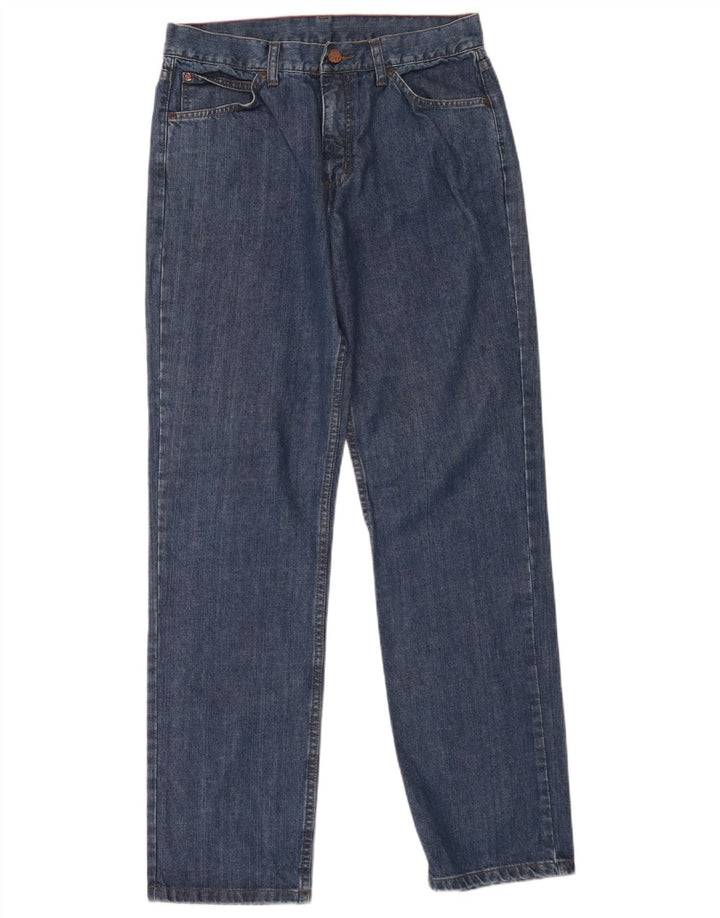 Blugi drepti pentru bărbați Wrangler W34 L33 Bumbac albastru
