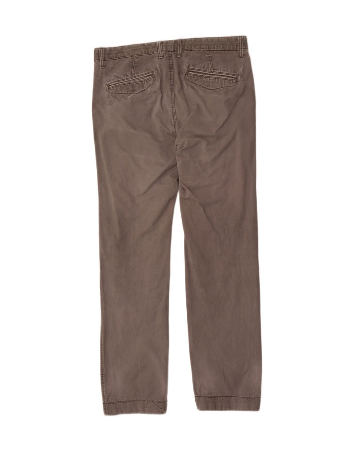 Pantaloni chino drepți pentru bărbați Marks & Spencer L34 L33 bumbac gri